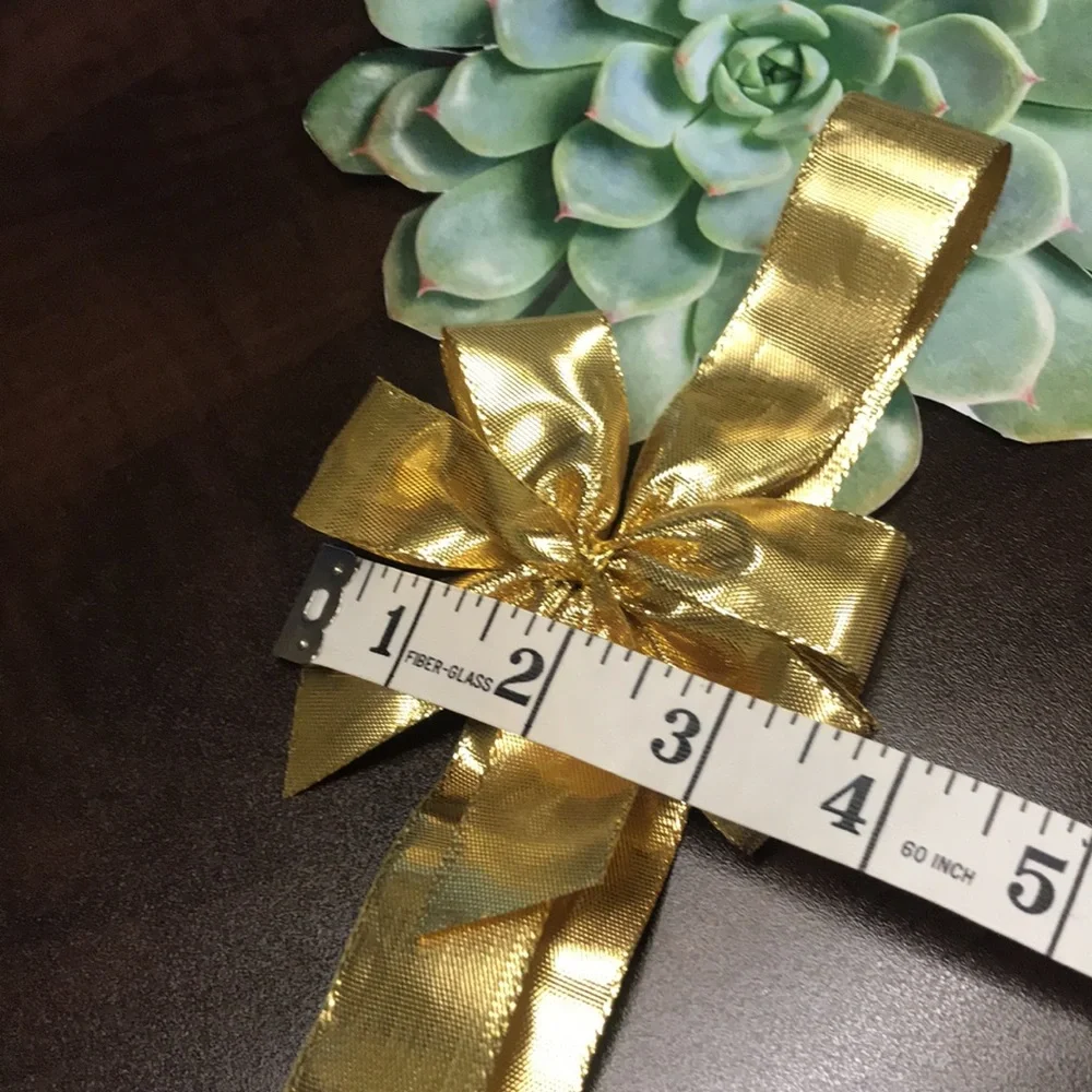 💝FREE when Bundled 💝 Golden Bow 4” fabric bow with elastic adjustment